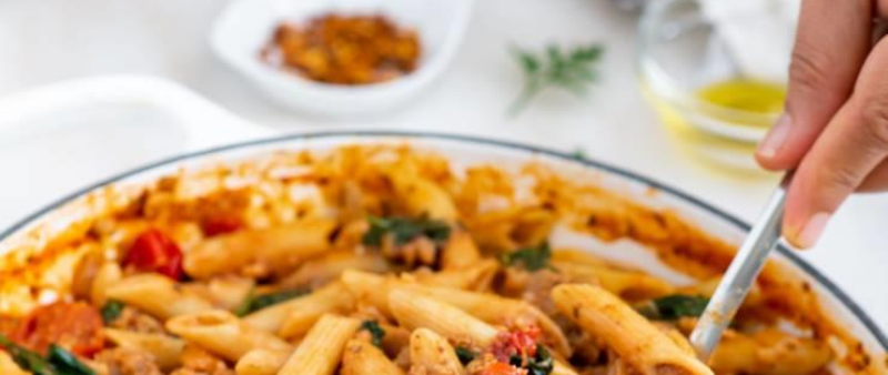 Hot Italian Sausage with Penne Recipe