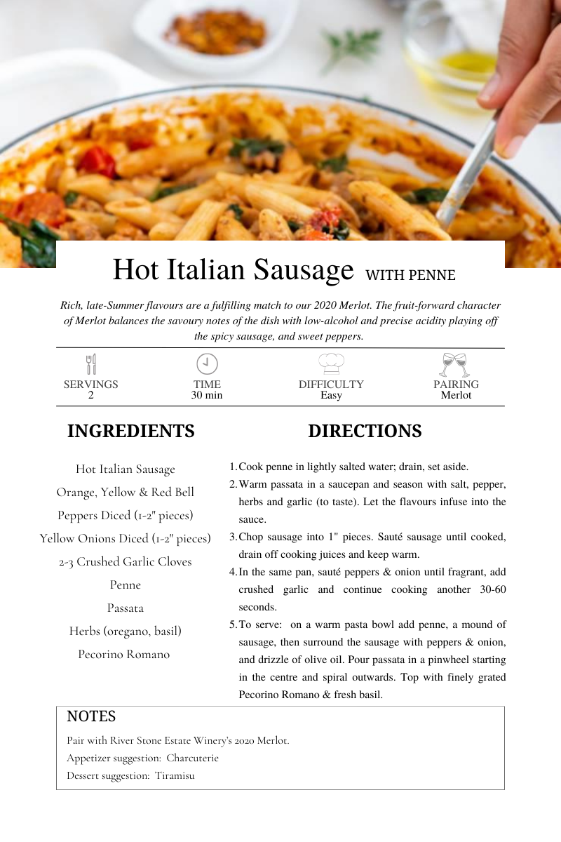 Hot Italian Sausage with Penne Recipe
