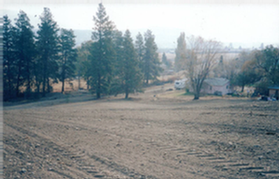 Bare land before the River Stone Vineyard was planted