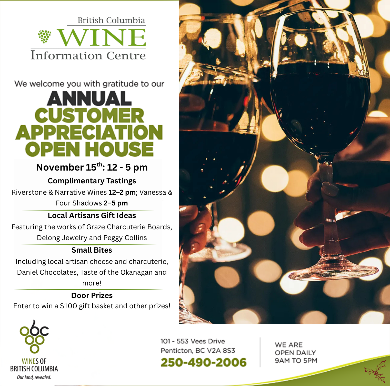 BC Wine Info Centre's Holiday Open House