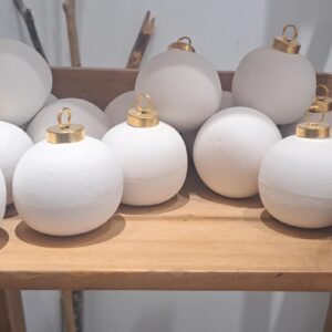 Christmas Ornament Painting Workshop with Two Lakes Pottery